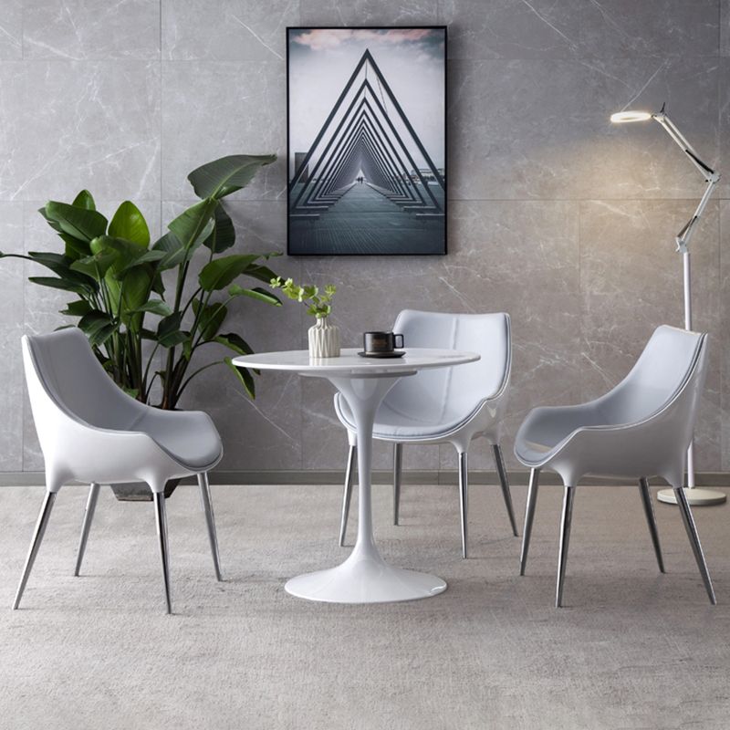 Modern Style Home Side Chair Solid Back Metal Upholstered Dining Room Chair (Set of 2) Clearhalo ' kitchen&dining_furn' 'Dining Chairs' 'Dining Tables & Seating' 'dining_chair' 'furn' 'furn_dining_chair' 'Furniture' 'furniture_dining_chair' 'Kitchen & Dining Furniture' 'kitchen' 1200x1200_55c09f6d-9022-4fe6-a9e0-d421287b3e5c