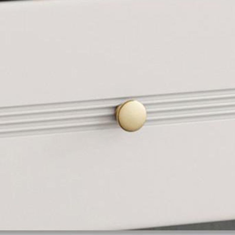 Cassettiera portaoggetti Glam Stone bianca per camera da letto, larga 40,6 cm, con cassetti