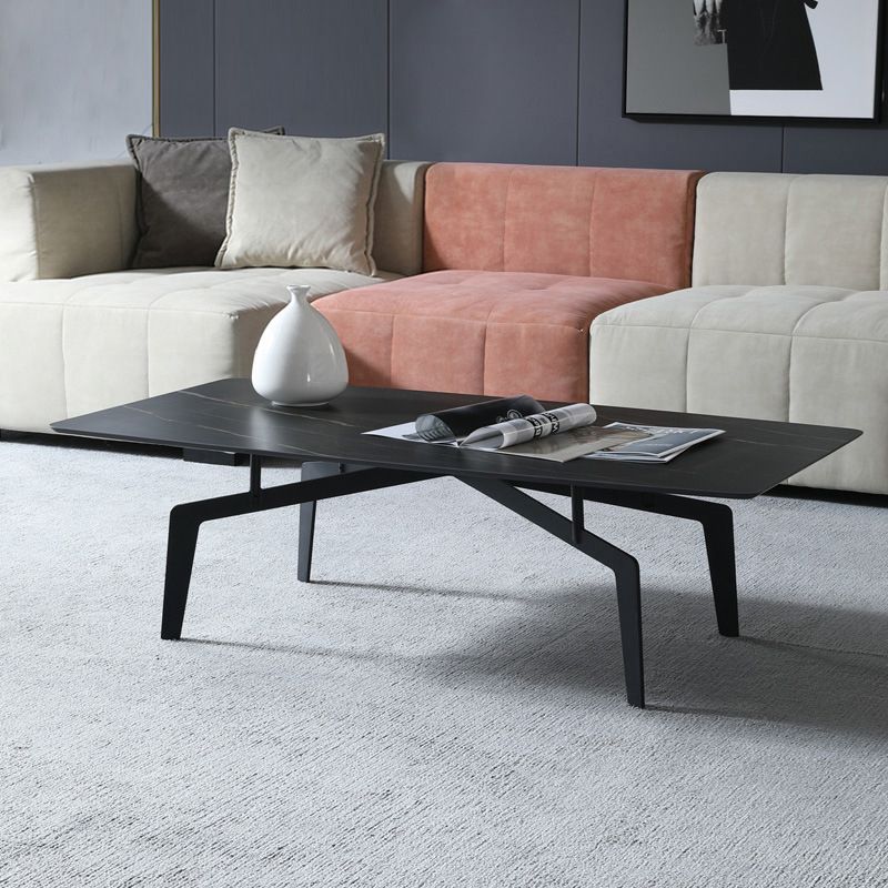4 pieds 1 table basse simple Table de cocktail en métal de 16,14 po de hauteur