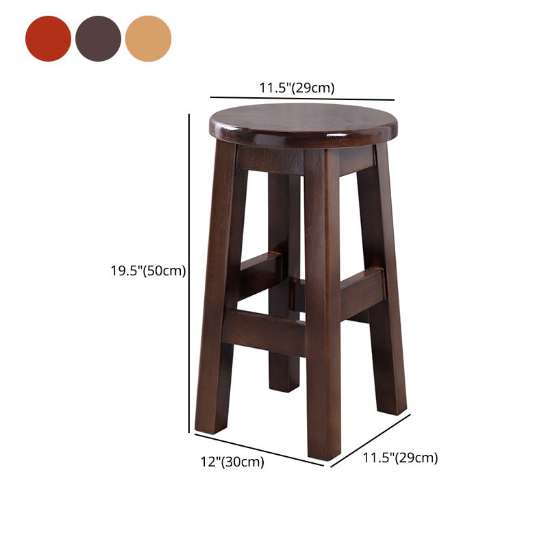 Contemporary Rubberwood Bar Stool Indoor Bar Stool with Wood Seat and Footrest Clearhalo 'Bar Furniture' 'Bar Stools' 'bar_stools' 'furn' 'furn_bar_stools' 'furniture_bar_stools' 'Kitchen & Dining Furniture' 'kitchen&dining_furn' 'kitchen' 'kitchen_furn' Furniture' 1200x1200_55c1d443-7849-4e93-8e70-78f0d425560c