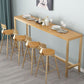 Glam Bar Height Table Solid Wood Top Bistro Bar Table with Gold Base Clearhalo 'Bar Furniture' 'Bar Tables' 'bar_tables' 'furn' 'furn_bar_tables' 'Furniture' 'Kitchen & Dining Furniture' 1200x1200_55c2aa8d-2a61-4f3e-999c-2b66a9e00131