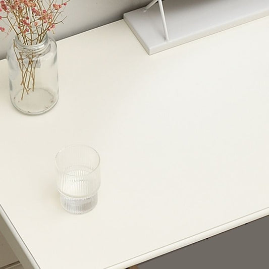 Weißer Massivholz Waschtisch Tisch Set Schlafzimmer Make -up Eitelkeitstisch - 30,7 "H