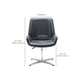 Modern Office Chair No Wheels Upholstered No Distressing Desk Chair