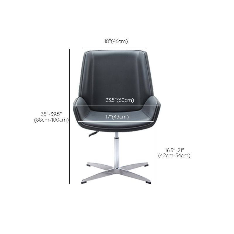 Modern Office Chair No Wheels Upholstered No Distressing Desk Chair