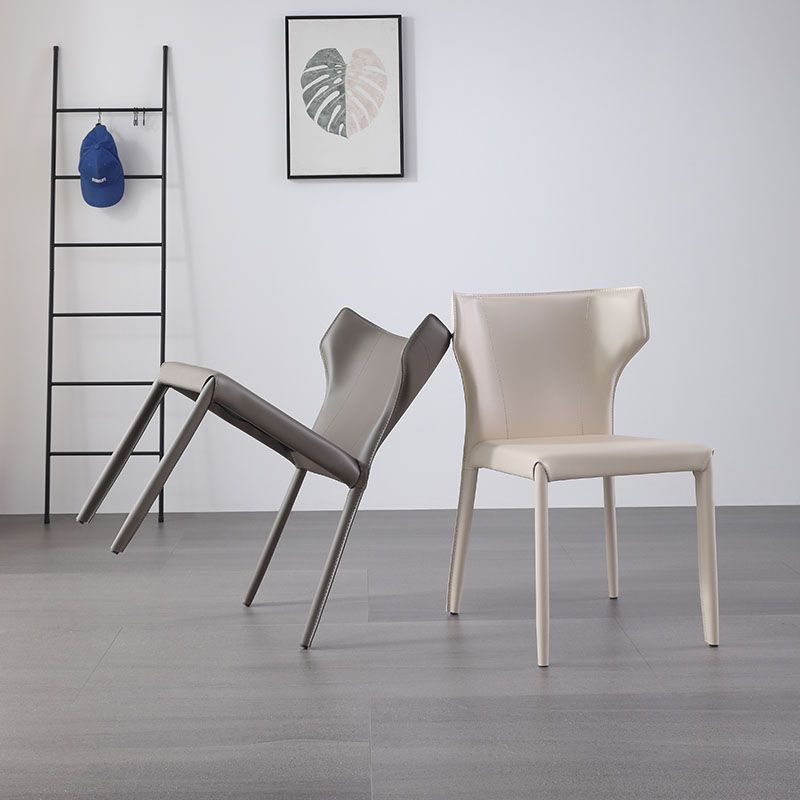 Sedia da pranzo moderna di alette per cucina con finitura opaca sedia