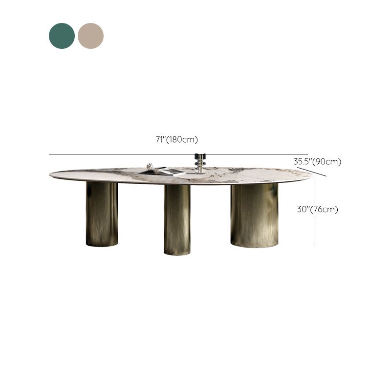 Simplicity Fixed Dining Room Table Sintered Stone Home Fixed Desk Clearhalo 'Dining Tables & Seating' 'Dining Tables' 'dining_table' 'furn' 'furn_dining_table' 'Furniture' 'Kitchen & Dining Furniture' 1200x1200_55c5146d-17c6-4316-be86-208395755a45