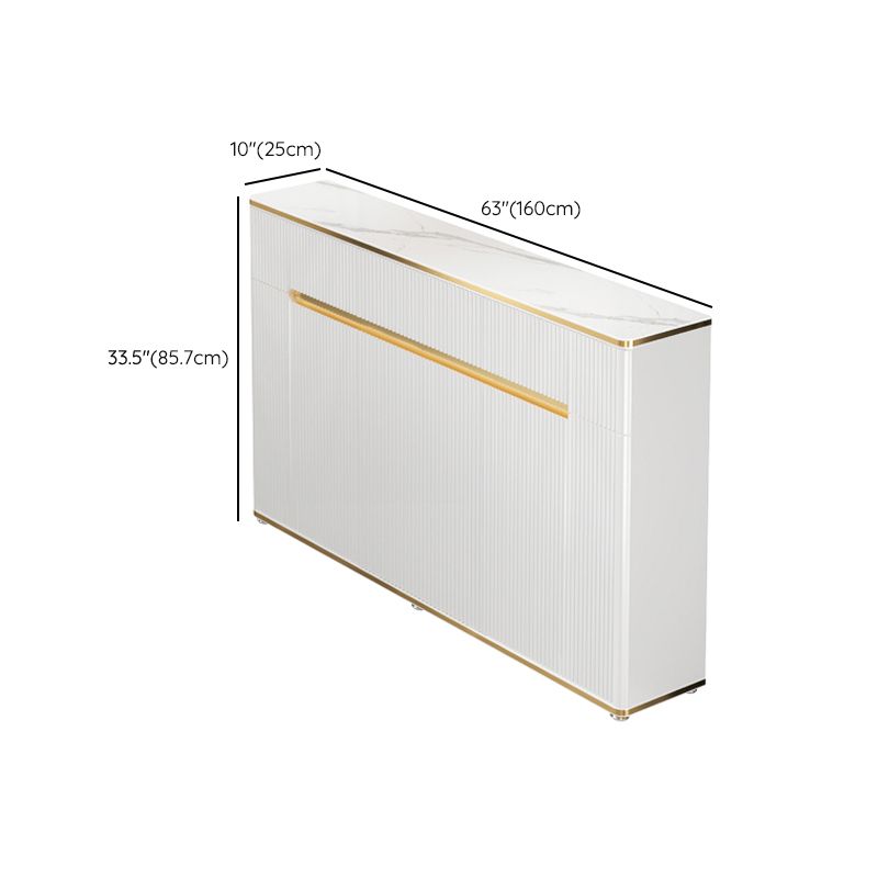 Glam Sideboard Table Stone Sideboard Cabinet with Doors for Kitchen Clearhalo 'buffet_sideboard' 'Buffets & Sideboards' 'furn' 'furn_buffet_sideboard' 'Furniture' 'Kitchen & Dining Furniture' 1200x1200_55c53165-1382-4316-b145-9f051bc2a96a