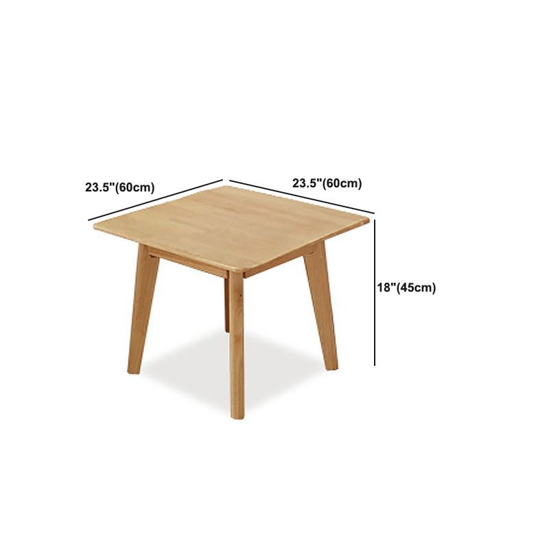 Rechthoekig/vierkante 4 poten Basis massief houten tafel Noordse stijl salontafel