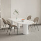 Modern 1/2/4/5 Pieces Dining Set Rectangle Stone Dining Table for Dining Room Clearhalo 'Dining Room Sets' 'Dining Tables & Seating' 'dining_room_set' 'furn' 'furn_dining_room_set' 'Furniture' 'furniture_dining_room_set' 'Kitchen & Dining Furniture' 1200x1200_55c73156-fba0-4dca-8345-d3cb436ae260