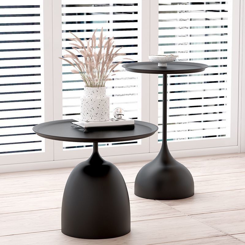 Mid-Century Modern Iron Coffee Table Pedestal Coffee Cocktail Table for Living Room Clearhalo 'Coffee & Accent Tables' 'Coffee Tables' 'coffee_tables' 'furn' 'furn_coffee_tables' 'Furniture' 'Living Room Furniture' 1200x1200_55c8db1d-2a16-4967-aafd-ede793f6378a