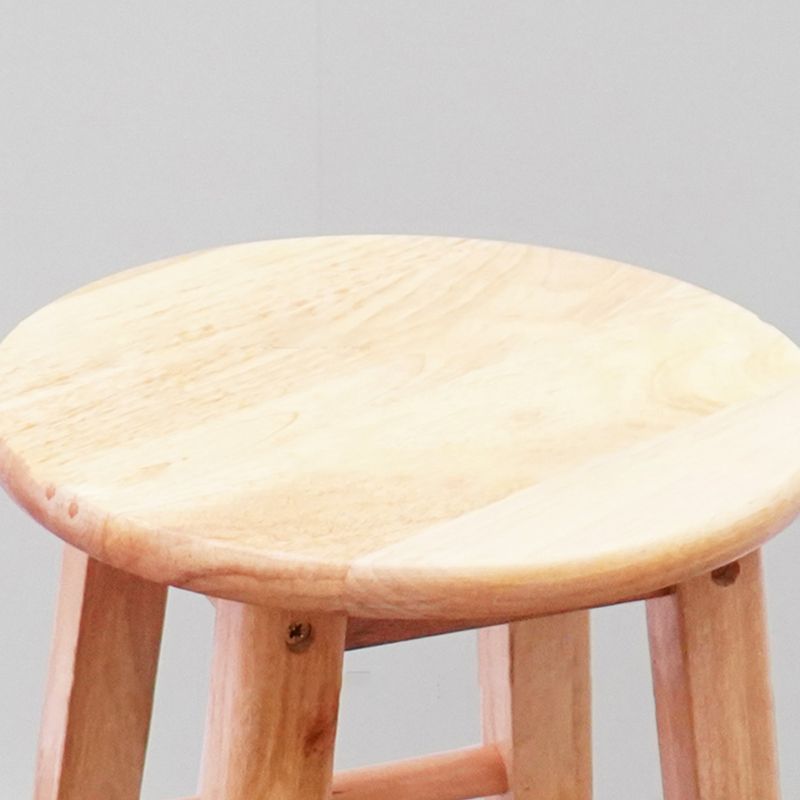 Modern Armless Wooden Counter Stool Oak Wood High Stool with 4 Legs Clearhalo 'Bar Furniture' 'Bar Stools' 'bar_stools' 'furn' 'furn_bar_stools' 'Furniture' 'Kitchen & Dining Furniture' 1200x1200_55c98bf9-dc05-4af5-bf89-762dfabe208b