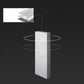 Modern 1/3 Pieces Bar Table Set Rectangle Stone Counter Table for Living Room