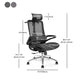 Modern Black and White Chair Home Office Chair with Metal Base Clearhalo 'furn' 'furn_office_chair' 'Furniture' 'furniture_office_chair' 'Office Chairs' 'Office Furniture' 'office_chair' 1200x1200_55cb923f-c6d2-4a85-96c9-0b325ae8e5e0