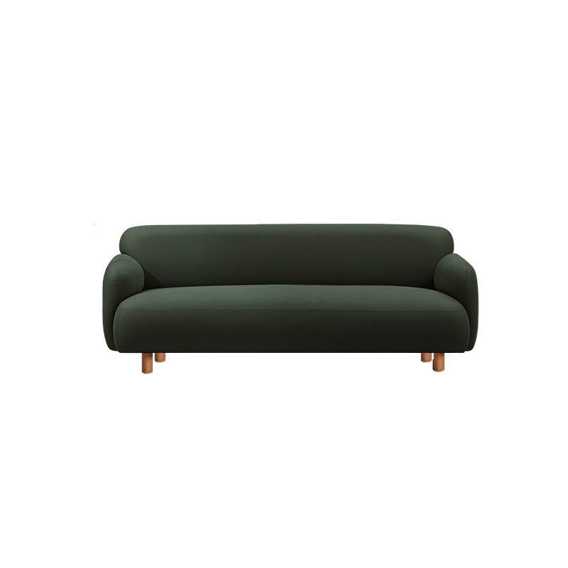Cushioned Backrest Sponge Padded Fabric Beige/orange/dark Green Sofa Clearhalo 'furn' 'furn_sofas' 'Furniture' 'furniture_sofas' 'kitchen' 'kitchen_sofas' 'Living Room Furniture' 'Sofa' 'sofas' 1200x1200_55cd3f4f-a126-4f58-adf5-03d34a7161ee