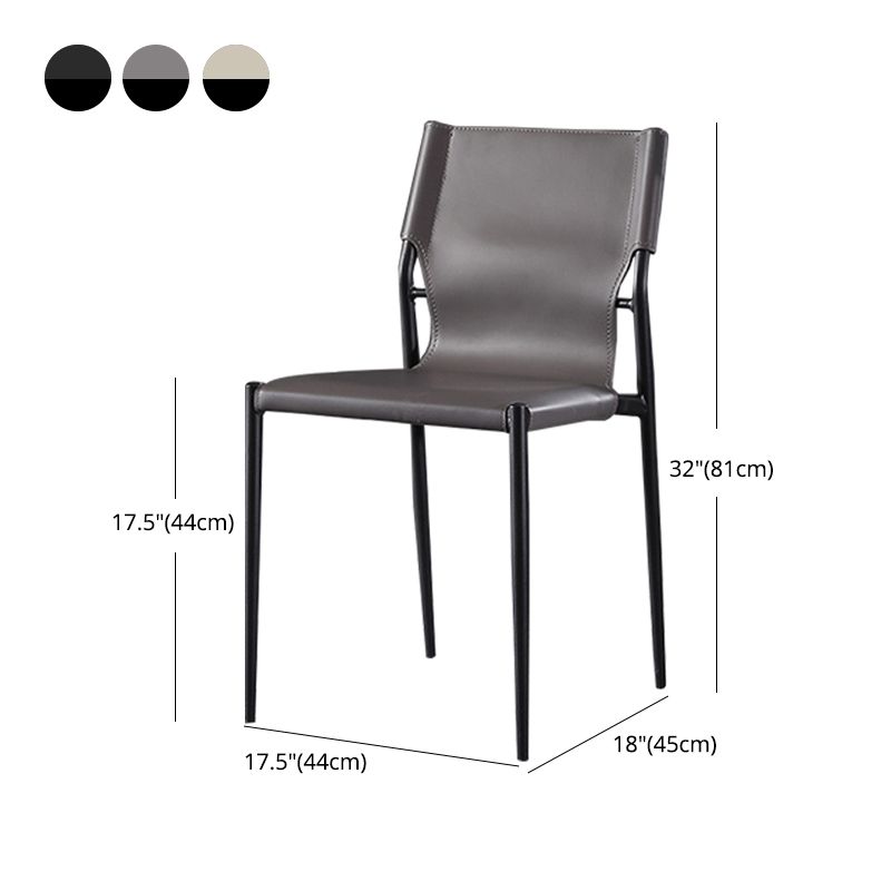 Industrial Chairs Dining Armless Chairs for Kitchen with Metal Legs Clearhalo 'Dining Chairs' 'Dining Tables & Seating' 'dining_chair' 'furn' 'furn_dining_chair' 'Furniture' 'furniture_dining_chair' 'Kitchen & Dining Furniture' 1200x1200_55cd59dd-c741-4256-a95b-01907b65c3e3