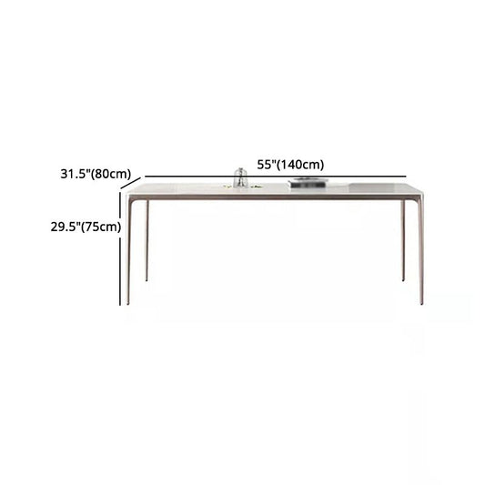 Nordic Sintered Stone Top Dining Set Rectangle 1/4/5/6 Pieces Dining Table with Chairs Clearhalo 'Dining Room Sets' 'Dining Tables & Seating' 'dining_room_set' 'furn' 'furn_dining_room_set' 'Furniture' 'furniture_dining_room_set' 'Kitchen & Dining Furniture' 1200x1200_55cd9ab2-26b9-4487-ae7a-325f765f1b5a