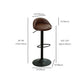 Industrial Backrest Chair with Metal Base Adjustable High Chair for Bistro Bar Clearhalo 'Bar Furniture' 'Bar Stools' 'bar_stools' 'furn' 'furn_bar_stools' 'Furniture' 'Kitchen & Dining Furniture' 1200x1200_55d001dc-325e-44fa-a3db-9c64ec755ae3