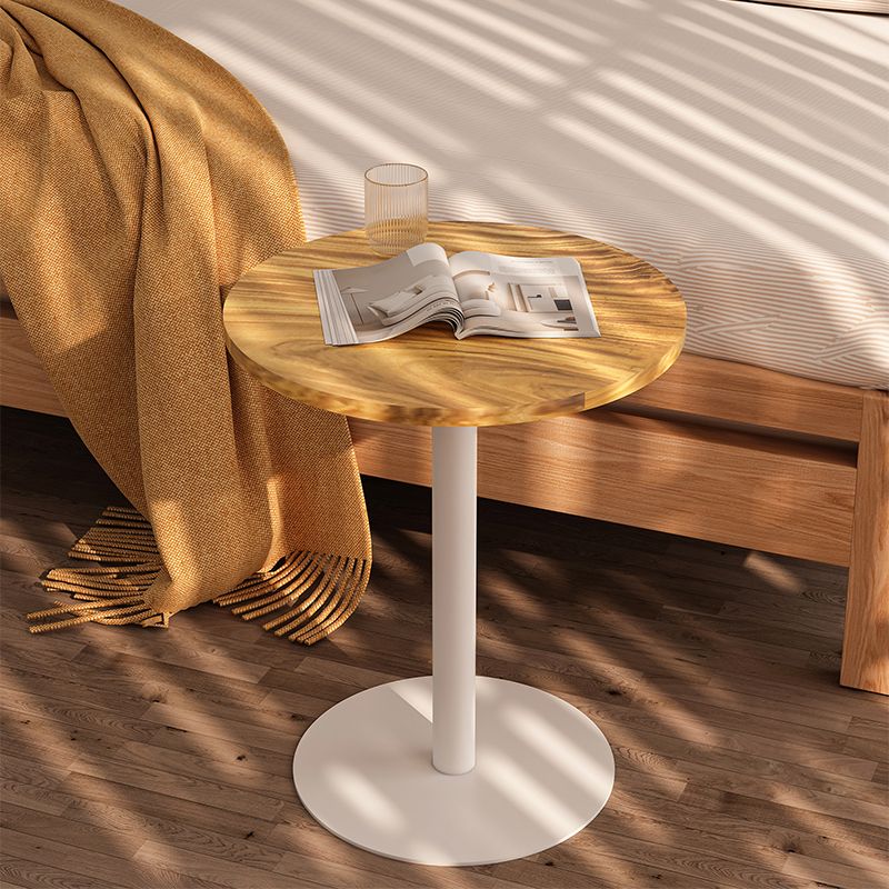 Tavolo di estremità del piedistallo rotondo Minimalista Legno late