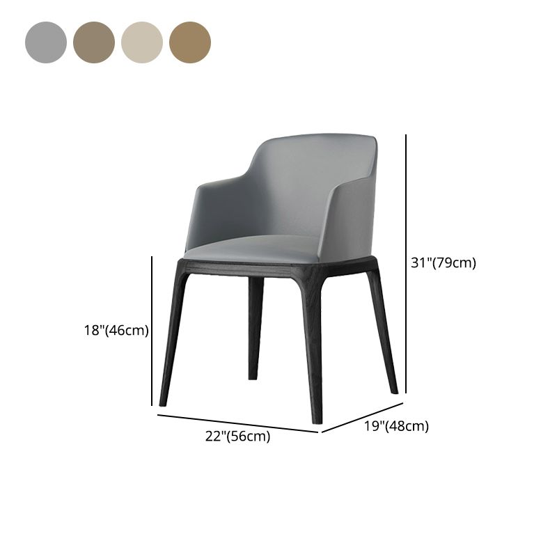Modern Dining Room Side Chairs Faux Leather Dining Chairs for Kitchen Clearhalo 'Dining Chairs' 'Dining Tables & Seating' 'dining_chair' 'furn' 'furn_dining_chair' 'Furniture' 'furniture_dining_chair' 'Kitchen & Dining Furniture' 1200x1200_55d2a172-7065-4060-bf76-60043d911b1e
