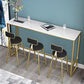 Glam Style Marble Bar Dining Table Rectangle Bar Table in White Clearhalo 'Bar Furniture' 'Bar Tables' 'bar_tables' 'furn' 'furn_bar_tables' 'Furniture' 'Kitchen & Dining Furniture' 1200x1200_55d30fcd-851f-4fe8-ae97-e3d5990368f5