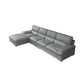 Upholstered Armrest Cushioned Back Sponge Padded Sofa Bed Grey/yellow Sofa Clearhalo 'furn' 'furn_sectionals' 'Furniture' 'Living Room Furniture' 'Sectionals' 1200x1200_55d3fe95-edae-4ca1-ba98-dafd347167f8