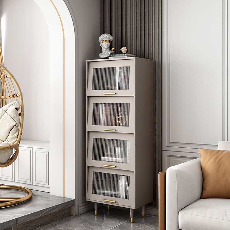 Champagne glam mdf buffet soggiorno armadi in vetro a buffet da pranzo