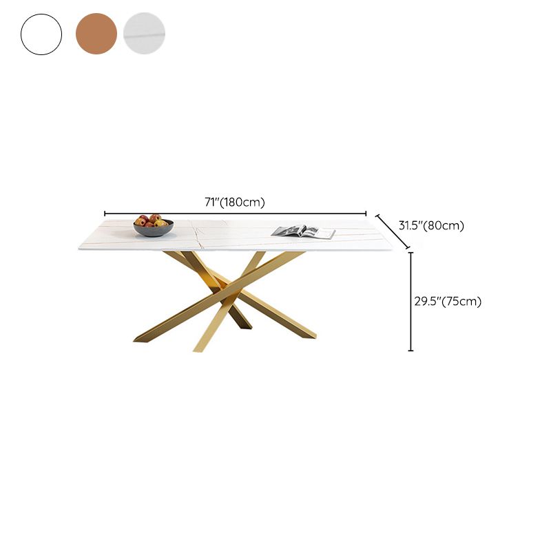 Contemporary 1/2/5 Pieces Furniture Faux Marble Rectangle Dining Chairs Set for Home