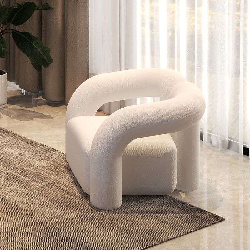 Cuscini bianchi di divano scandinavo smoking braccio soggiorno in tessuto divano in tessuto