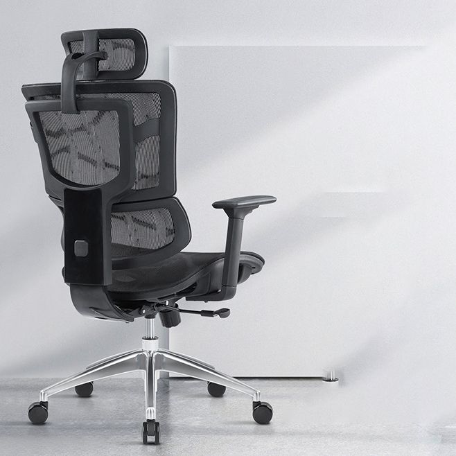 Modern Desk Chair Mesh Office Chair Adjustable Chair with Wheels Clearhalo 'furn' 'furn_office_chair' 'Furniture' 'Office Chairs' 'Office Furniture' 'office_chair' 1200x1200_55d83fdc-fa48-4853-9962-c74b32094f13