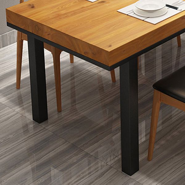 Set da pranzo industriale con finitura in legno leggero 1/2/5 pezzi set di dinette in legno di pino
