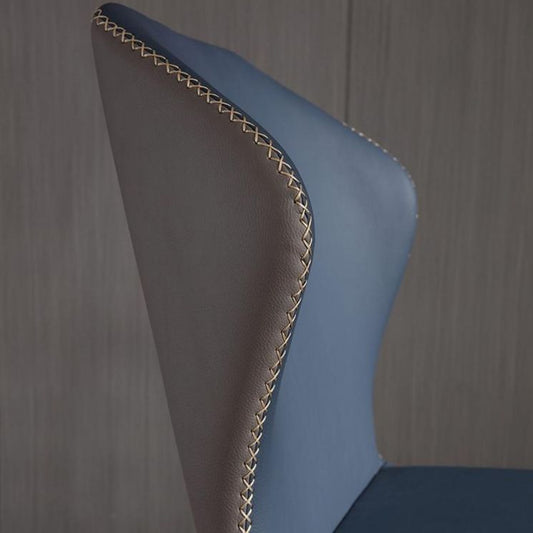 Contemporary Metal Dining Armless Chair Wingback Parsons Chair for Home Use Clearhalo ' kitchen&dining_furn' 'Dining Chairs' 'Dining Tables & Seating' 'dining_chair' 'furn' 'furn_dining_chair' 'Furniture' 'furniture_dining_chair' 'Kitchen & Dining Furniture' 'kitchen' 1200x1200_55daf9fe-b552-4867-9c22-4e8e279261fa