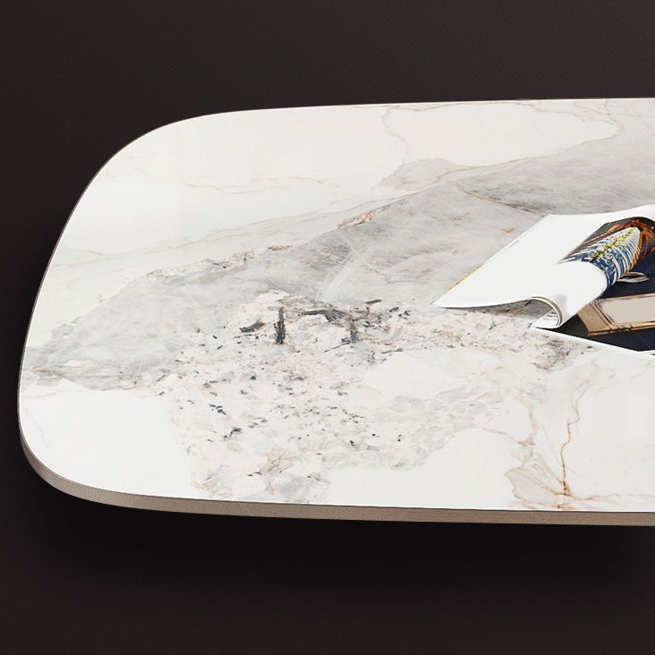 Designer Style 1/4/5/6/7/9 Pieces Dining Table Set Rectangle Sintered Stone Top Table Set Clearhalo 'Dining Room Sets' 'Dining Tables & Seating' 'dining_room_set' 'furn' 'furn_dining_room_set' 'Furniture' 'Kitchen & Dining Furniture' 1200x1200_55dbede6-b0f4-44c8-bfa3-da21177bb3e1