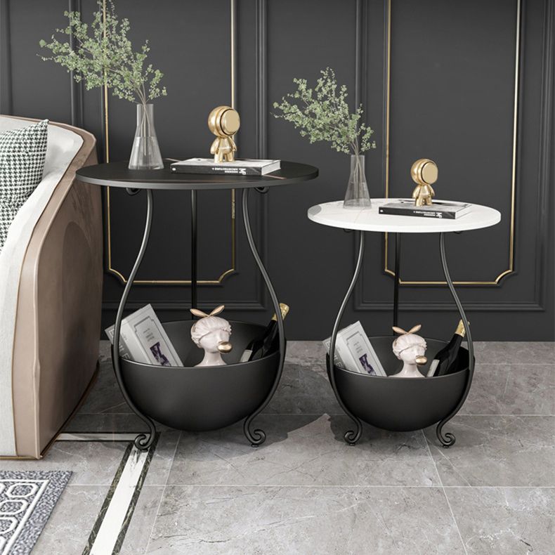 Metall Akzenttisch Nachttisch unterer Regal Nachttisch für Schlafzimmer