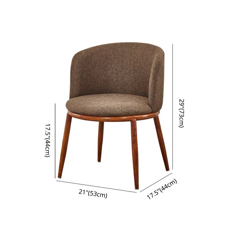 Scandinavian Home Side Chair Parsons Back Metal Upholstered Dining Room Chair Clearhalo ' kitchen&dining_furn' 'Dining Chairs' 'Dining Tables & Seating' 'dining_chair' 'furn' 'furn_dining_chair' 'Furniture' 'furniture_dining_chair' 'Kitchen & Dining Furniture' 'kitchen' 1200x1200_55e23634-cbb0-4cc9-b603-e24bfc2f90dc