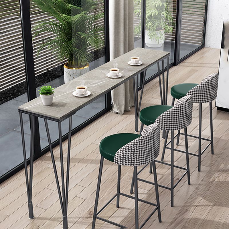Metal Living Room Pub Table Contemporary Legs Pub Height Dining Table Clearhalo 'Bar Furniture' 'Bar Tables' 'bar_tables' 'furn' 'furn_bar_tables' 'Furniture' 'furniture_bar_tables' 'Kitchen & Dining Furniture' 1200x1200_55e23b65-81d6-43ce-8471-640520348123