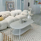 No Distressing Wood Coffee Table Set White Oval Coffee Table Clearhalo 'Coffee & Accent Tables' 'Coffee Tables' 'coffee_tables' 'furn' 'furn_coffee_tables' 'Furniture' 'Living Room Furniture' 1200x1200_55e6032d-af1f-4072-bbdb-6de9c03abe0e