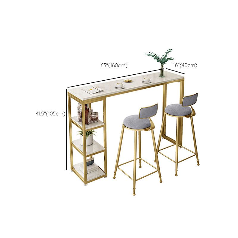 Glam Bar Stool and Table Set 1/2/3 Pieces Pub Table Set for Dining Room Clearhalo 'Bar Furniture' 'furn' 'furn_home_bar_bar_sets' 'Furniture' 'Home Bars & Bar Sets' 'home_bar_bar_sets' 'Kitchen & Dining Furniture' 1200x1200_55e61ee5-ee80-40c5-8046-5f5e142f68ec