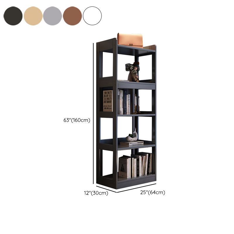 Modern Style Standard Bookshelf Wooden Open Back Bookcase with Shelves Clearhalo 'Bookcases' 'furn' 'furn_bookcases' 'Furniture' 'Office Furniture' 1200x1200_55e652c6-0b63-431b-87c7-90c9453781ca