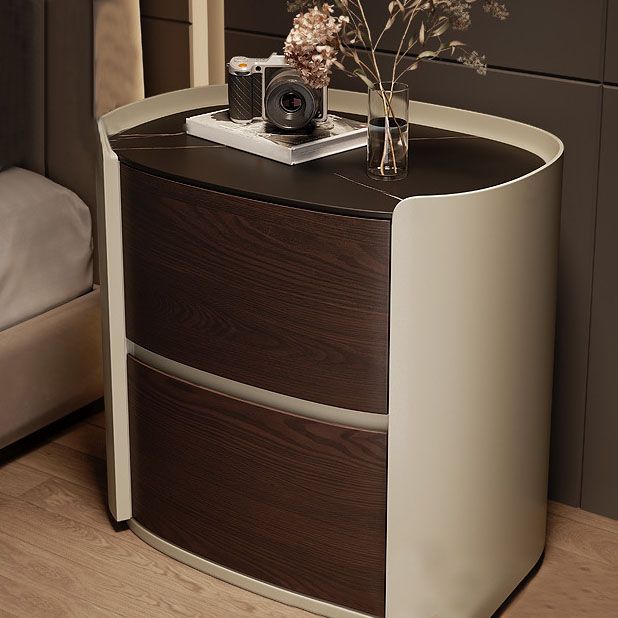 Contemporary Night Table Storage Accent Table Nightstand with 2 Drawers for Home Clearhalo 'Bedroom Furniture' 'furn' 'furn_night_stand' 'Furniture' 'night_stand' 'Nightstands' 1200x1200_55e68a99-749f-4ba0-a784-b6952f080a1c