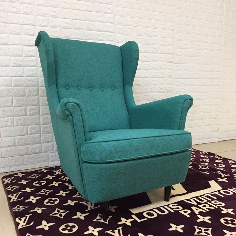 Linen Arm Chair 32.2 "L x 37.8"W x 39.8"H Solid Wood Frame Chair Clearhalo 'Accent Chairs' 'accent_chairs' 'Chairs & Seating' 'furn' 'furn_accent_chairs' 'Furniture' 'furniture_accent_chairs' 'Living Room Furniture' 1200x1200_55e76711-4e80-4977-b512-f556dfb30838