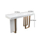 Glam Marble White Counter Height Table Rectangle Indoor Bistro Bar Table Clearhalo 'Bar Furniture' 'Bar Tables' 'bar_tables' 'furn' 'furn_bar_tables' 'Furniture' 'Kitchen & Dining Furniture' 1200x1200_55e87045-1f91-401b-8471-ffd805e447e1