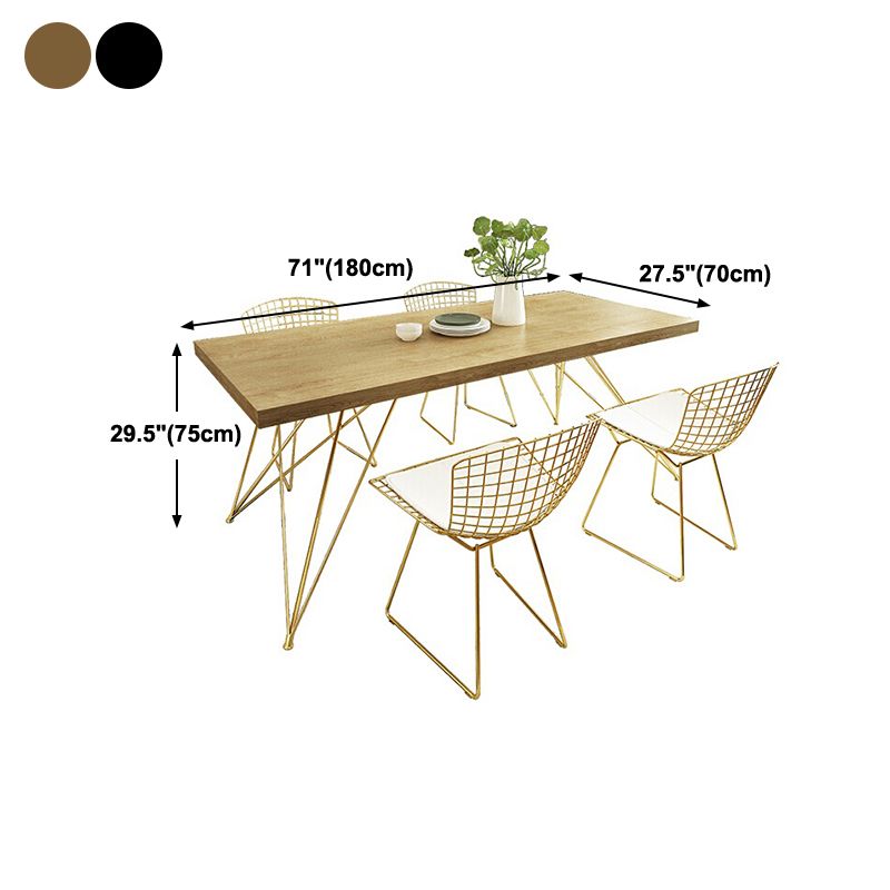 Luxury Style Dining Table Rectangle Dinette Table for Home Kitchen Clearhalo 'Dining Tables & Seating' 'Dining Tables' 'dining_table' 'furn' 'furn_dining_table' 'Furniture' 'Kitchen & Dining Furniture' 1200x1200_55e956b1-ac7d-4d9b-9777-ac832555f7bd