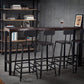 Industrial Rectangle Bar Table Set 1/5 Pieces Solid Wood Counter Table for Indoor Clearhalo 'Bar Furniture' 'furn' 'furn_home_bar_bar_sets' 'Furniture' 'Home Bars & Bar Sets' 'home_bar_bar_sets' 'Kitchen & Dining Furniture' 1200x1200_55eaa823-5a7a-46a1-8568-748e629b9173