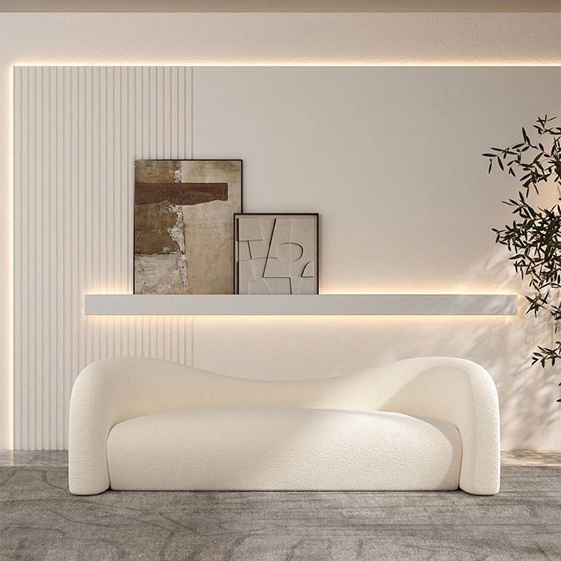 Sofá estándar de la tela de tela de tela de camello contemporánea