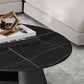 Glam Table basse ronde sur pied / 3 pieds en ardoise