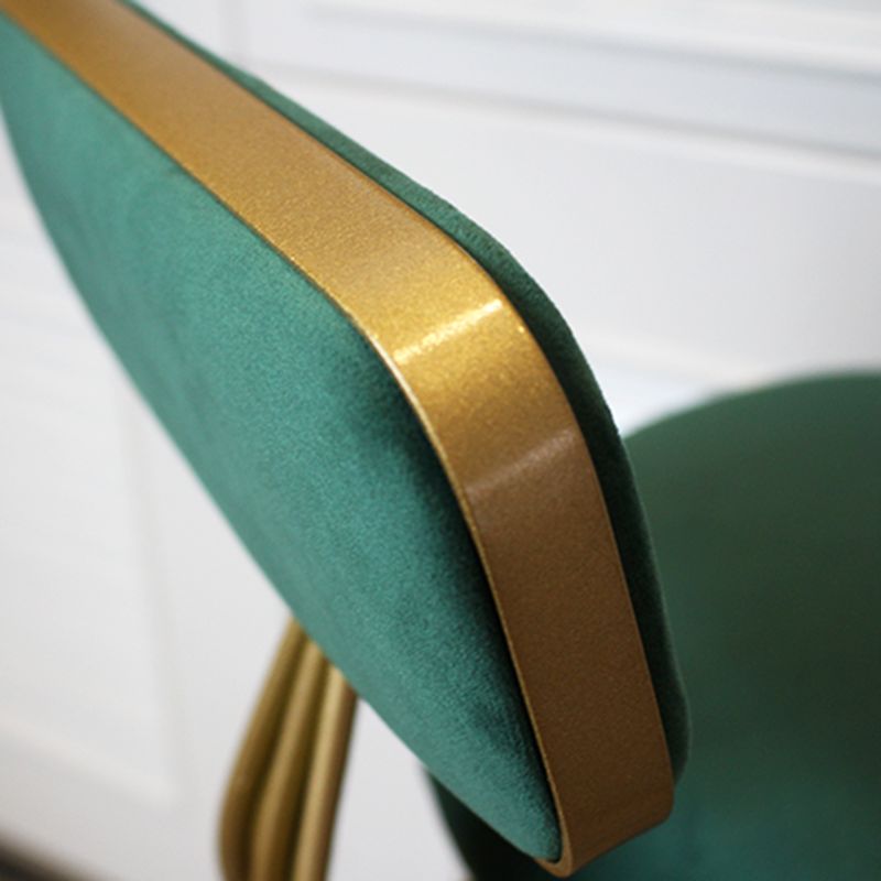 Glam Rotatable Liftable Counter Stool Iron Dessert Shop Bar Stool with Velvet Cushion Clearhalo 'Bar Furniture' 'Bar Stools' 'bar_stools' 'furn' 'furn_bar_stools' 'furniture_bar_stools' 'Kitchen & Dining Furniture' 'kitchen&dining_furn' 'kitchen' 'kitchen_furn' Furniture' 1200x1200_55eb98cd-bb93-41a1-b309-35f995f527c2