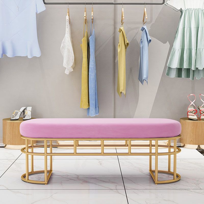 Banc d'entrée de style moderne banc de siège en métal, largeur de 14 pouces