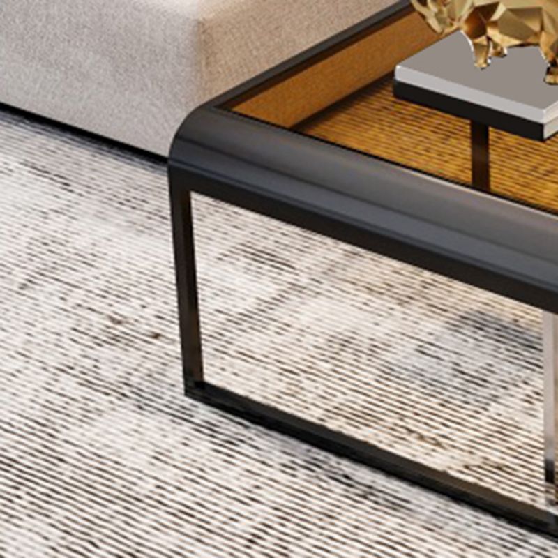 Tavolino da cocktail top in vetro tavolino minimalista aperto