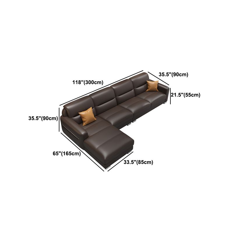 Genuine Leather Sectional/Sofa Modern Sectional for Living Room