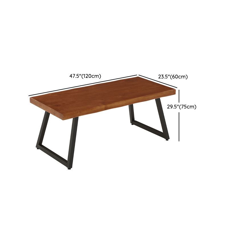 Set di tavoli da pranzo rettangolare marrone 1/2/5/7 PC Dinette in legno massiccio per la cucina